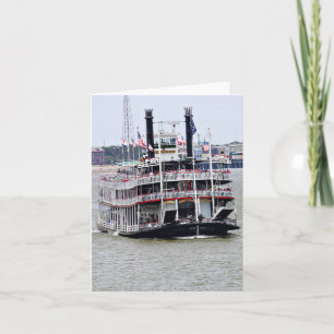 Steamboat on the Mississippi River Card