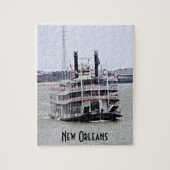 Steamboat on the Mississippi River Jigsaw Puzzle (Vertical)