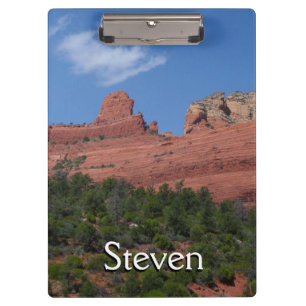 Steamboat Rock in Sedona Arizona Photography Clipboard