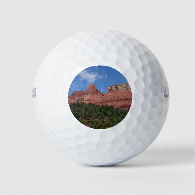 Steamboat Rock in Sedona Arizona Photography Golf Balls (Front)