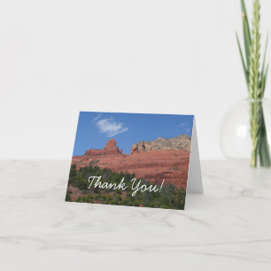Steamboat Rock in Sedona Arizona Photography Thank You Card