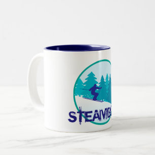 Steamboat Ski Circle Two-Tone Coffee Mug
