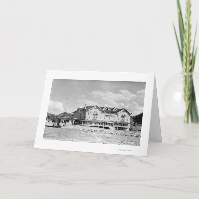 Steamboat Springs, CO Lodge and Cabins Photograp Card (Front)