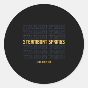 Steamboat Springs Colorado _1  Classic Round Sticker