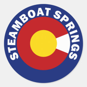 Steamboat Springs, Colorado Classic Round Sticker