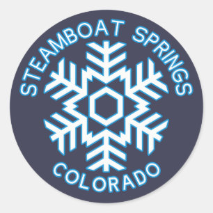 Steamboat Springs, Colorado Classic Round Sticker