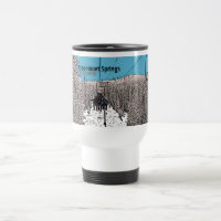 Steamboat Springs Colorado day on lift drink mug