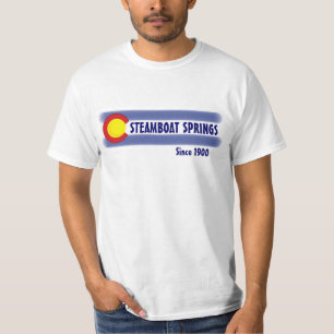 Steamboat Springs Colorado local flag value tee