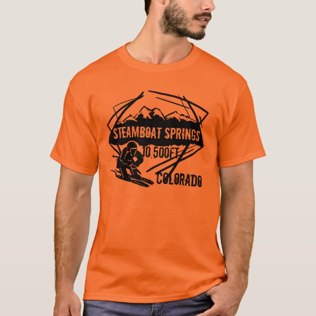 Steamboat Springs Colorado ski elevation tee (Front)