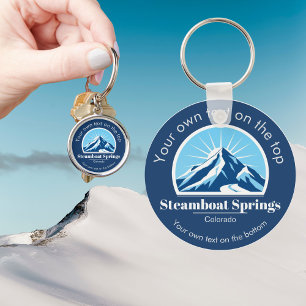 Steamboat Springs Colorado ski resort gift Key Ring