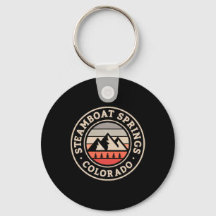 Steamboat Springs Colorado Skiing Snowboarding Lod Key Ring