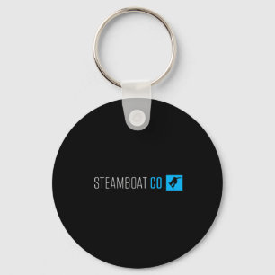 Steamboat Springs Colorado Snowboard Box Type Key Ring