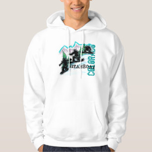 Steamboat Springs Colorado snowboard hoodie