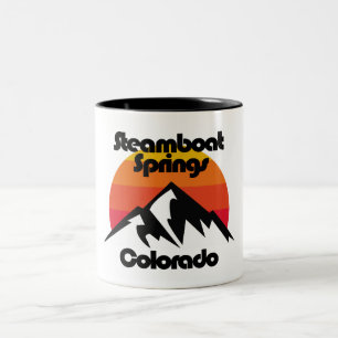 Steamboat Springs Colorado Two-Tone Coffee Mug