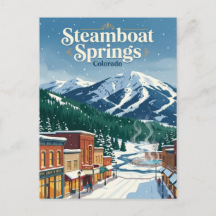 Steamboat Springs, Colorado, USA Postcard