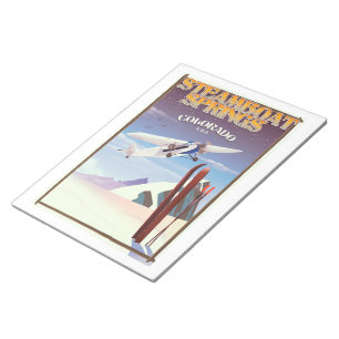 Steamboat Springs colorado vintage travel poster Notepad