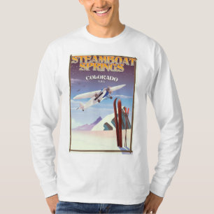 Steamboat Springs colorado vintage travel poster T-Shirt