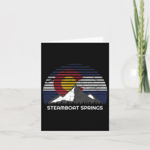 Steamboat Springs Colorado x CO Flag Mtn Top Card