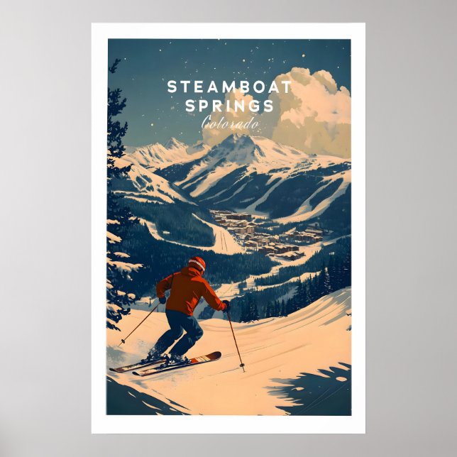 Steamboat Springs Ski Poster 1 (Front)