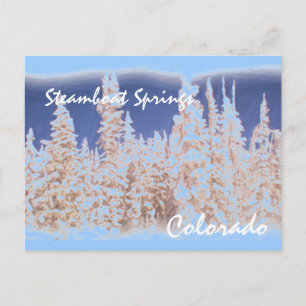 Steamboat Springs tree postcard