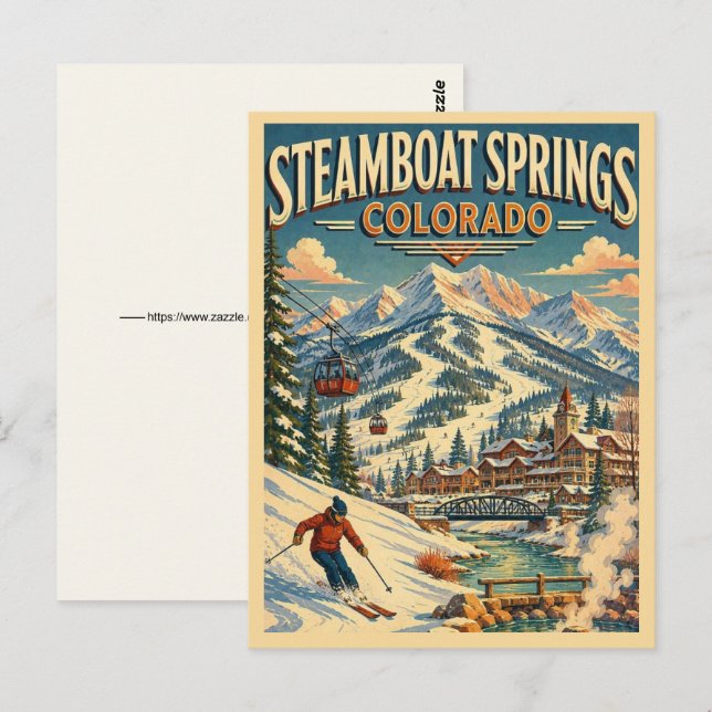 Steamboat Springs Winter Postcard (Front/Back)