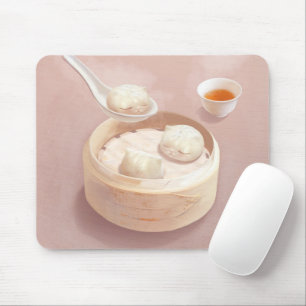 Steamed Bao Buns with Tea Mouse Mat