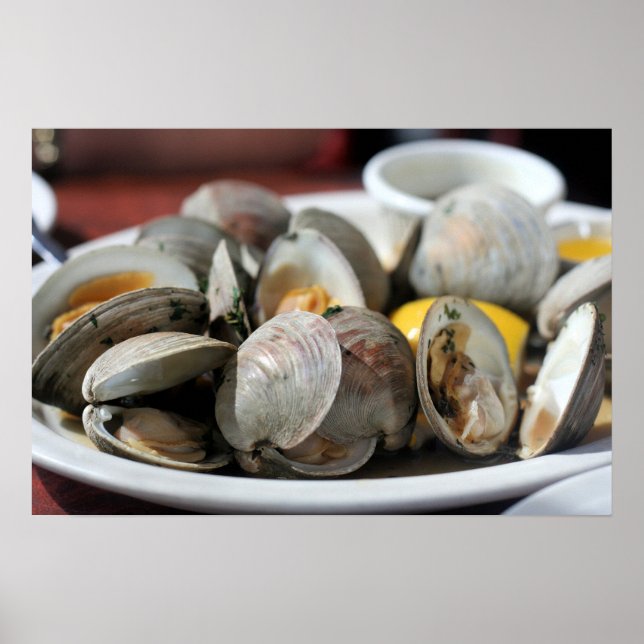 Steamed Clams Photo Poster (Front)