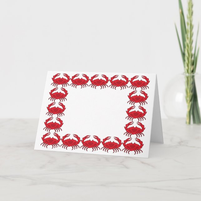 Steamed Crabs Card (Front)