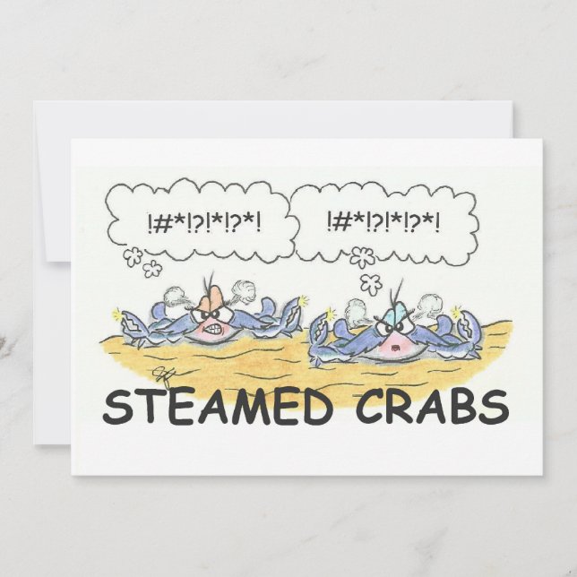 Steamed Crabs Invitation (Front)