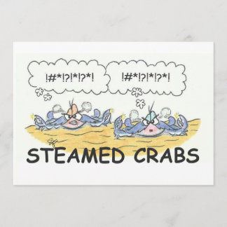 Steamed Crabs Invitation