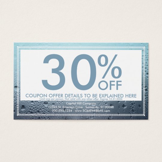 steamed glass coupon card