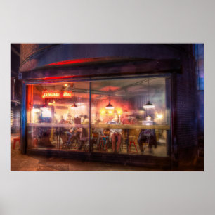 Steamed up coffee shop poster