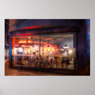 Steamed up coffee shop poster