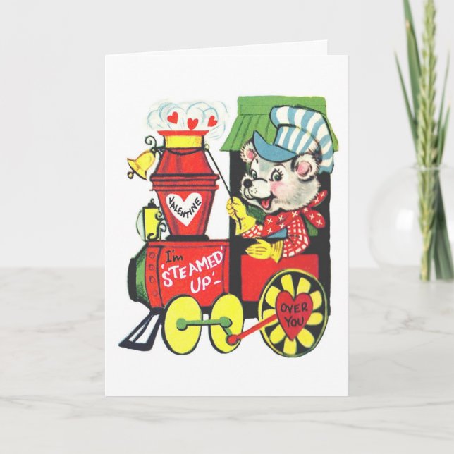 Steamed Up Valentine Holiday Card (Front)