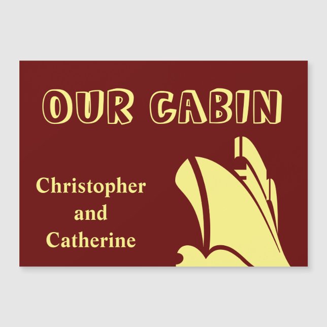 Steamer Brown Stateroom Door Marker (Front)