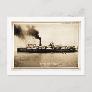 Steamer City of the Straits Postcard