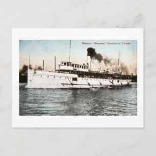 Steamer Macassa, Hamilton to Toronto Postcard