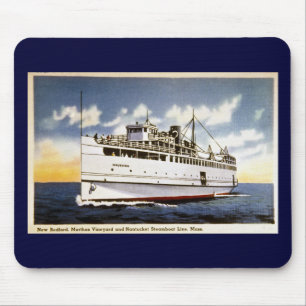 Steamer Naushon, Nantucket Steamboat Line, Mass. Mouse Mat