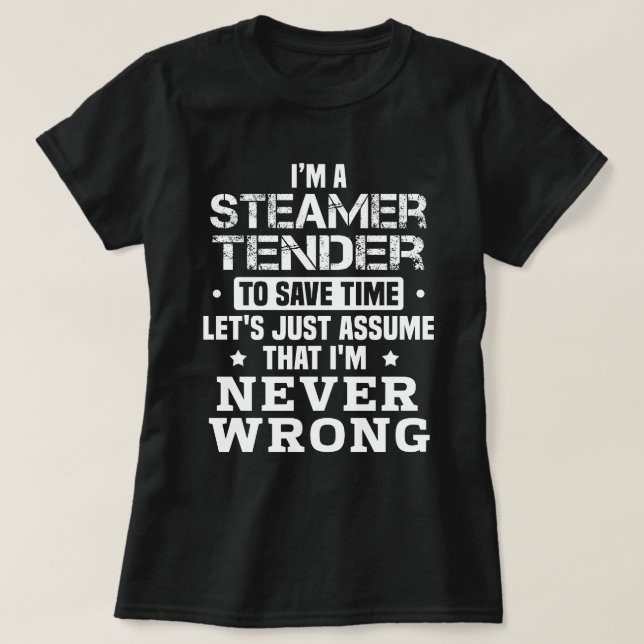Steamer Tender T-Shirt (Design Front)