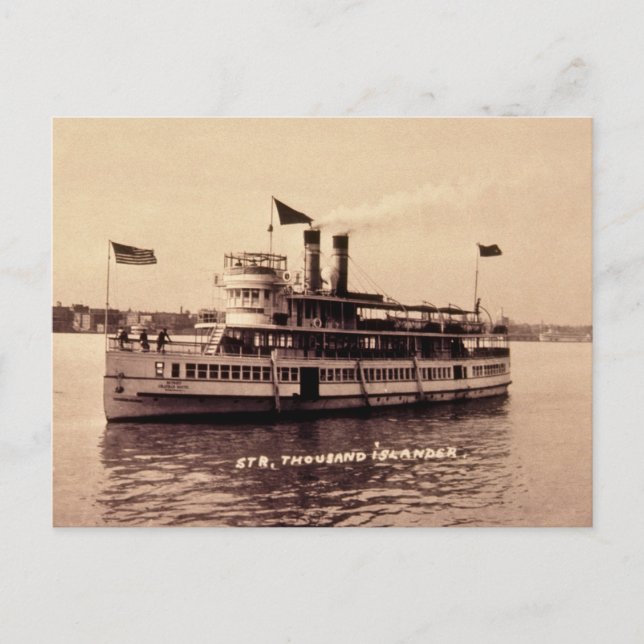 Steamer Thousand Islander Postcard (Front)