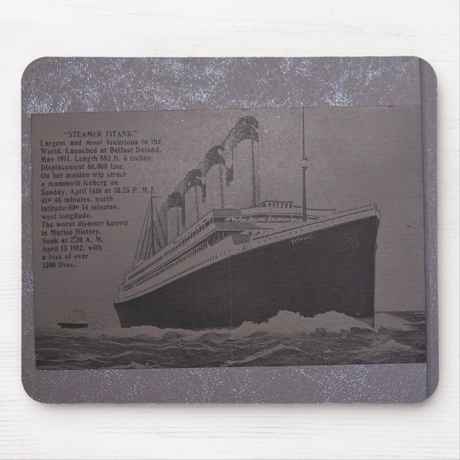 steamer titanic mouse mat (Front)