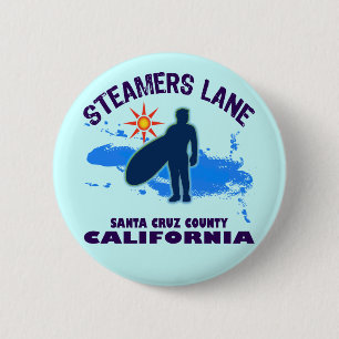 STEAMERS LANE 6 CM ROUND BADGE