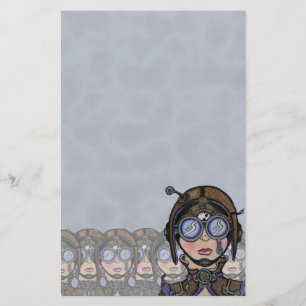 Steamface #1 Steampunk Stationery