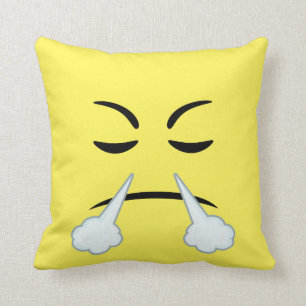 Steaming Emoji Cushion