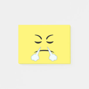 Steaming Emoji Post-it Notes