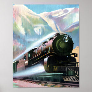 Steaming Full Speed Ahead Poster