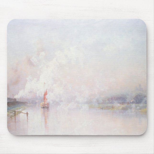 Steaming into Lincoln, 1894 Mouse Mat (Front)
