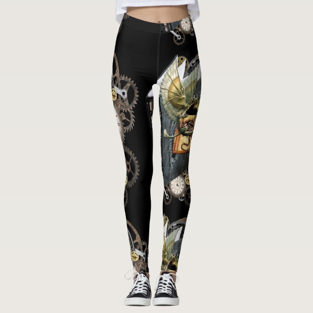 Steamplunk design leggings (Front)