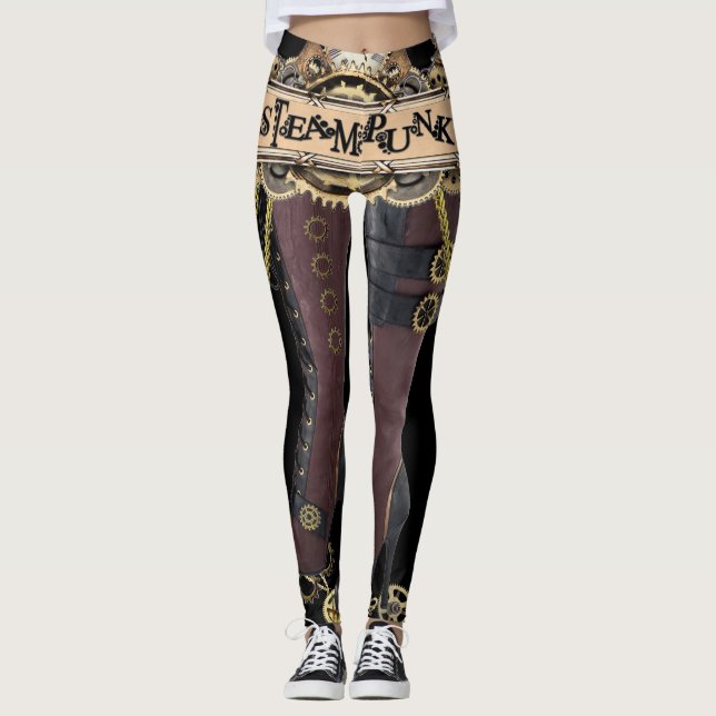 Steamplunk design leggings (Front)