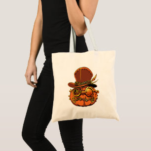 Steampumpkin Victorian Halloween Collection Tote Bag